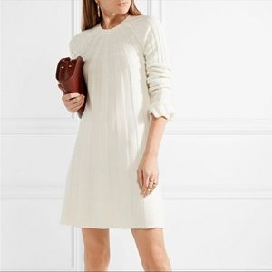 Elizabeth and James cream ribbed sweater dress